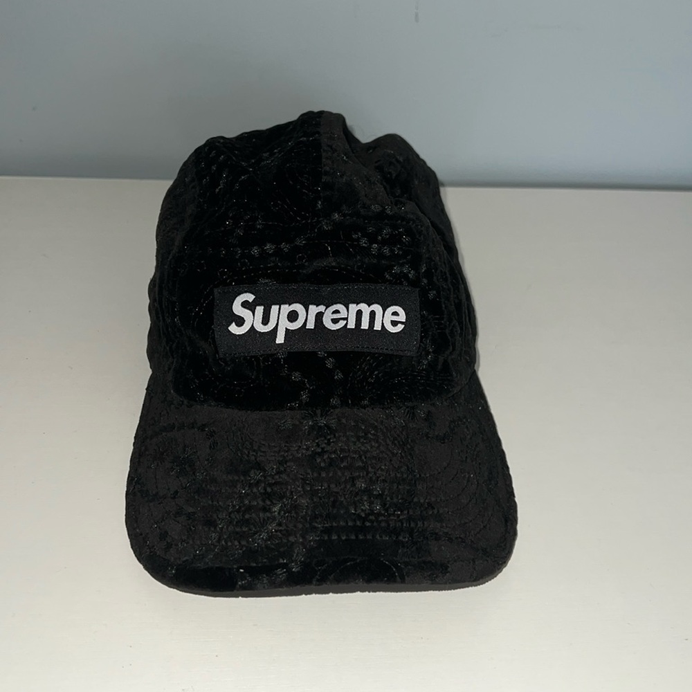 Supreme Paisley Velvet Hat